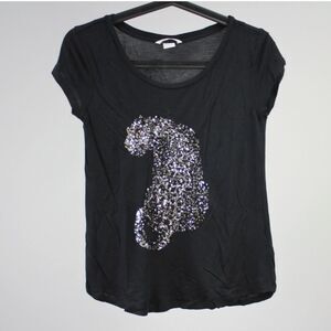 H & M SEQUINS BLUES WOMEN SIZE M